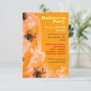 Invitation Fête d'Halloween pour enfants
