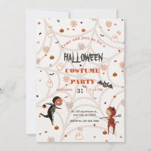 Invitation Fête d'Halloween pour enfants