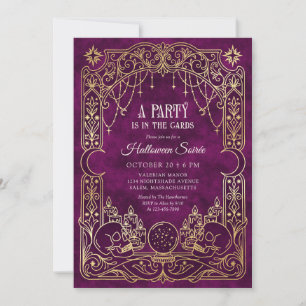 Invitation Fête d'Halloween Tarot