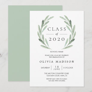 Invitation Fête d'obtention du diplôme de la couronne de verg