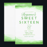 Invitation Fête Douce et Chic Vert Citron Clair Aquarelle pou<br><div class="desc">Personnaliser pour tout événement.</div>
