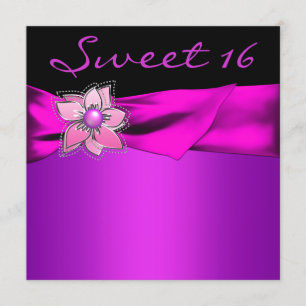 Invitation Fête douce Magenta 16