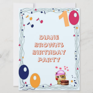 Invitation Fête du 10e anniversaire