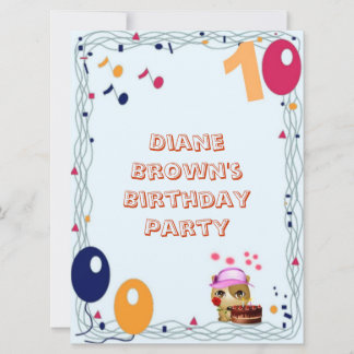 Invitation Fête du 10e anniversaire