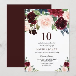 Invitation Fête du 10e anniversaire de la Bourgogne rouge ros
