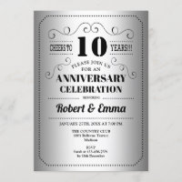 Fête du 10ème anniversaire de mariage - Argent Noi
