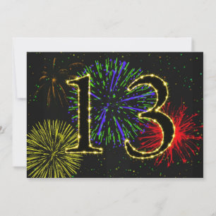 Invitation Fête du 13ème anniversaire invitez