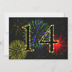 Invitation Fête du 14e anniversaire invitez