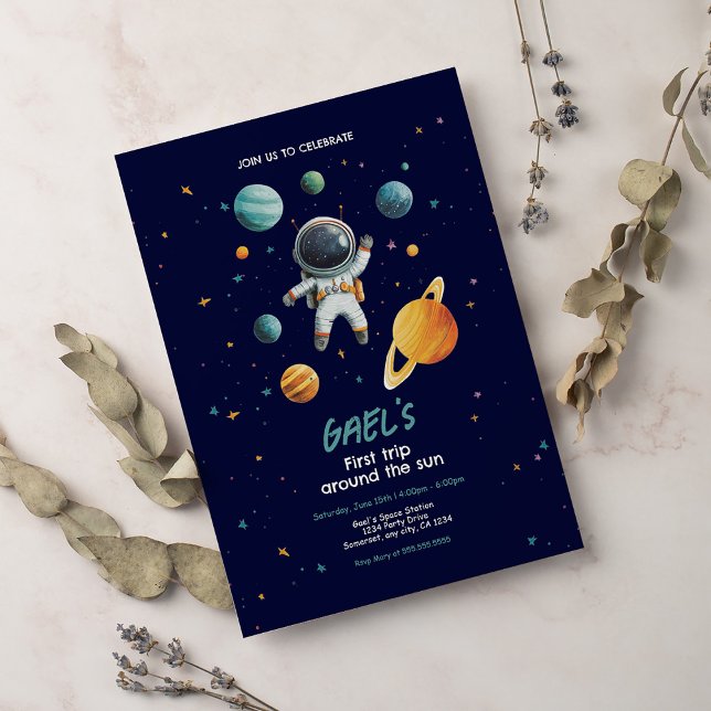 Invitation Fête du 1er anniversaire de Space Premier tour aut (Créateur téléchargé)