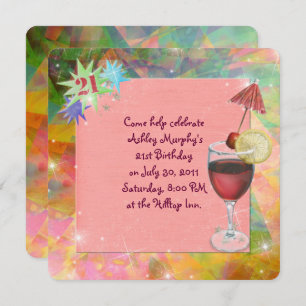 Invitation Fête du 21e anniversaire