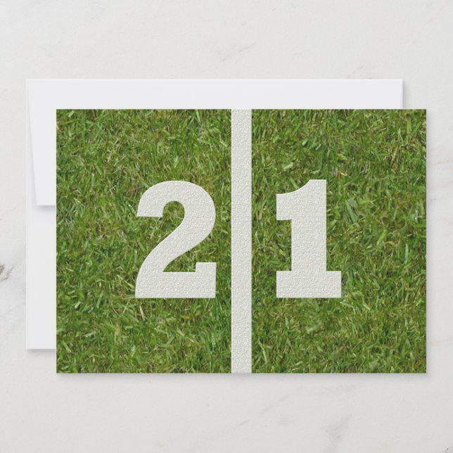 Invitation Fête du 21e anniversaire ! (Devant)