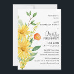 Invitation Fête du 21e anniversaire Printemps Jaune Floral<br><div class="desc">Des fleurs de printemps jaunes élégantes nichées dans des feuilles verts sauge créent une invitation moderne et chic 21ème anniversaire. Un seul fleur sauvage rouge ajoute une pop de couleur pour attirer l'attention sur le nom de l'invité d'honneur - qui est écrit dans une combinaison de police tendance.</div>