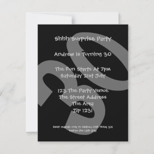 Invitation Fête du 30e anniversaire
