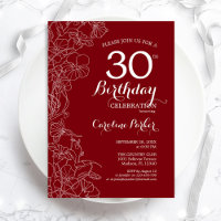 Fête du 30e anniversaire de la Flore rouge