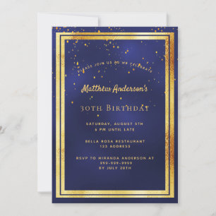 Invitation fête du 30e anniversaire saupoudrer de confettis d