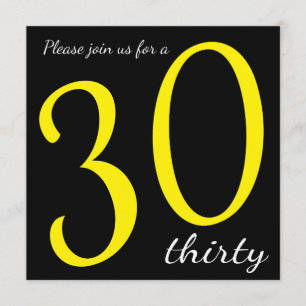 Invitation Fête du 30e anniversaire   Texte do-it-yourself