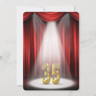 Invitation Fête du 35e anniversaire de mariage