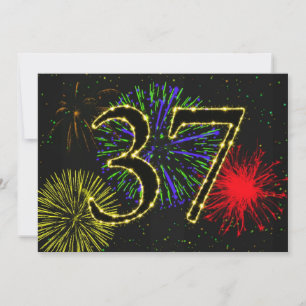 Invitation Fête du 37e anniversaire invitez