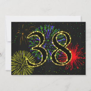 Invitation Fête du 38e anniversaire invitez