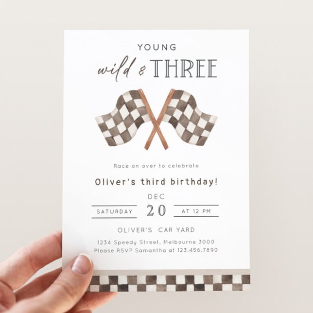 Invitation Fête du 3ème anniversaire de Young Wild & Three Ra (Créateur téléchargé)