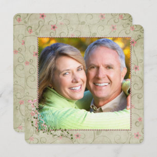 Invitation Fête du 40e anniversaire avec photo