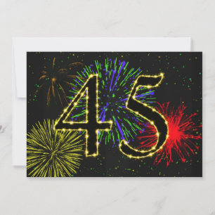 Invitation fête du 45e anniversaire