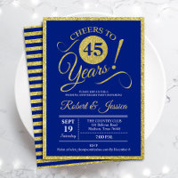 Fête du 45e Anniversaire - Saphir Bleu Or
