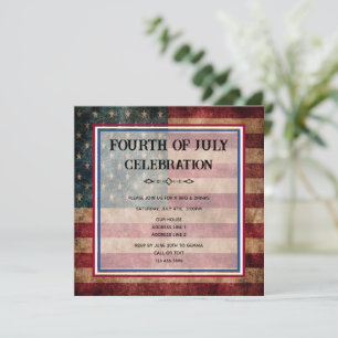 Invitation Fête du 4 juillet