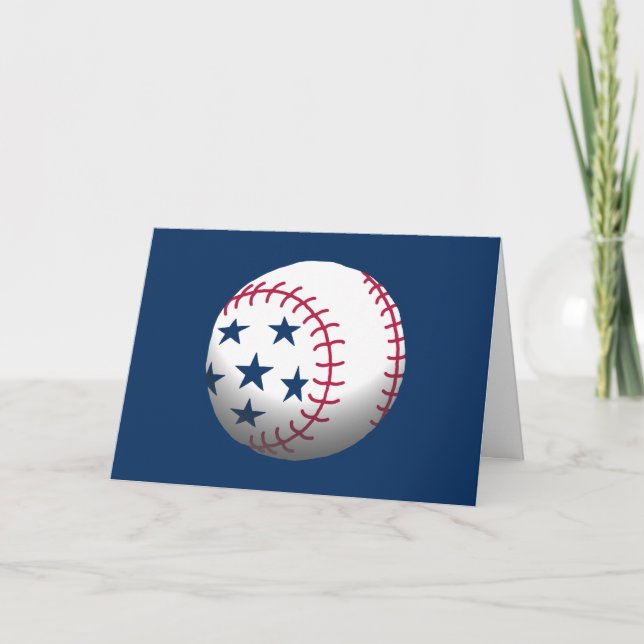 Invitation Fête du 4 juillet Baseball (Devant)