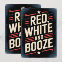 Fête du 4 juillet Booze | Rouge Blanc et Booze