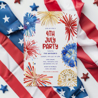Fête du 4 juillet, Feux d'artifice à l'aquarelle