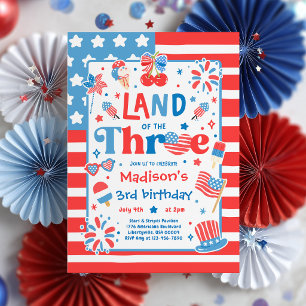 Invitation Fête du 4 juillet Terre des Trois 3ème Anniversair