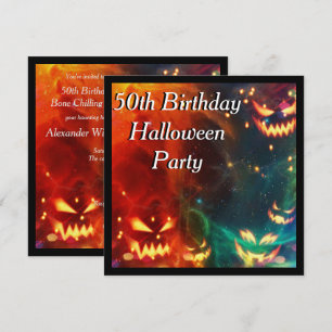 Invitation Fête du 50e anniversaire des Citrouilles fantômes