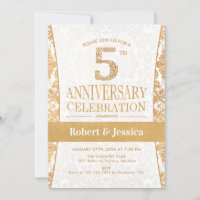 Fête du 5ème anniversaire - Or Blanc