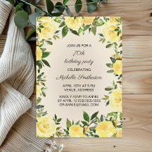 Fête du 70e anniversaire de la femme de la florale