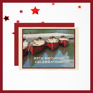 Invitation Fête du 85e anniversaire, Canots rouges, Réflexion