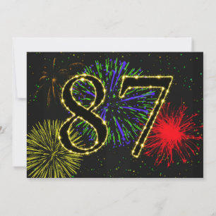 Invitation Fête du 87ème anniversaire invitez