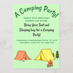 Invitation Fête du camping