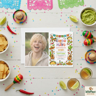 Invitation Fête du Cinco de Mayo – Célébration de fête coloré