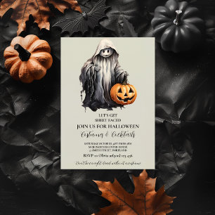 Invitation Fête du costume Citrouille d'Halloween