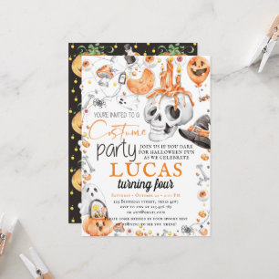 Invitation Fête du costume d'anniversaire d'Halloween
