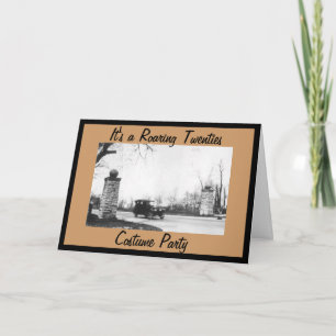 Invitation Fête du costume des années 1920