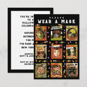 Invitation Fête du costume d'Halloween