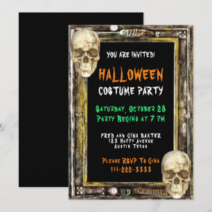 Invitation Fête du costume d'Halloween