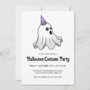 Invitation Fête du costume d'Halloween Ghosts