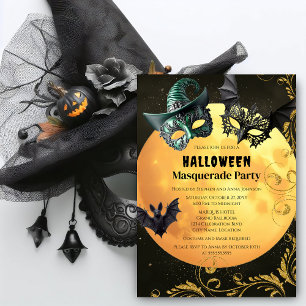 Invitation Fête du costume mascarade d'Halloween