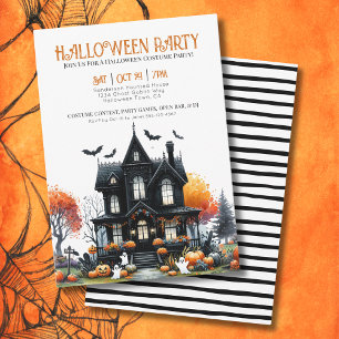 Invitation Fête du costume pour adultes Halloween