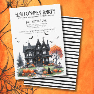 Invitation Fête du costume pour adultes Halloween
