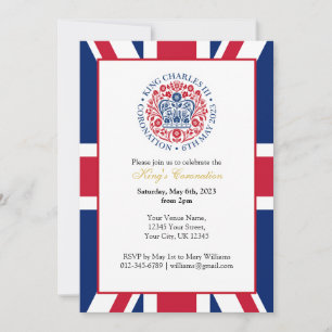 Invitation Fête du couronnement du roi Charles III