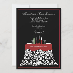 Invitation Fête du Dîner